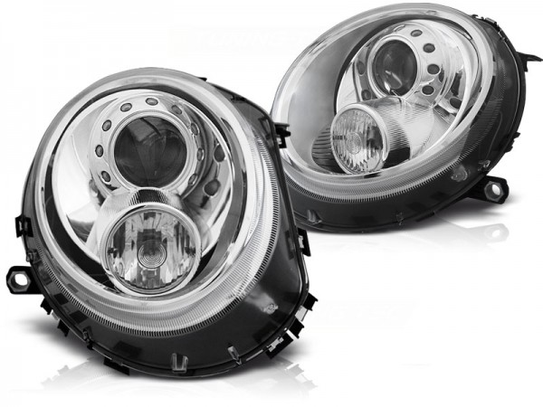 Scheinwerfer Klarglas für Mini One Cooper Bj. 06-14 Chrom