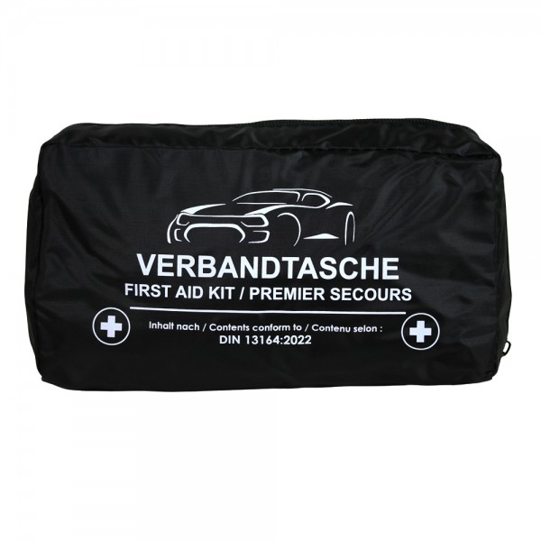 3x Auto Verbandstasche Erste Hilfe Set Verbandskasten KFZ PKW DIN 13164 Schwarz