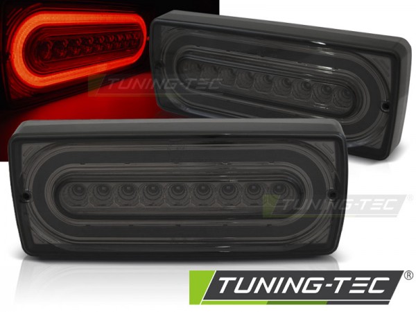 LED Lightbar Rückleuchten für Mercedes G-Klasse W463 Bj. 90-12 Smoke dynamischer Blinker
