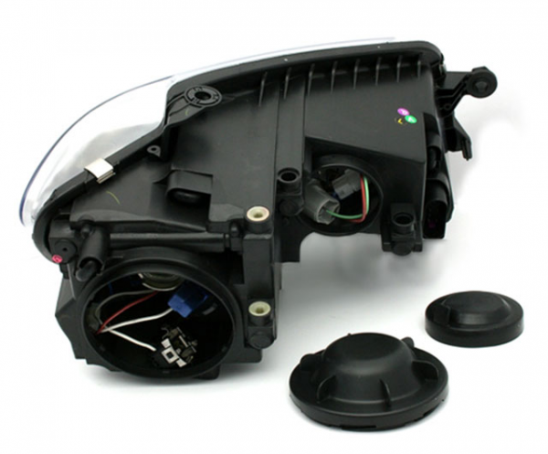 Scheinwerfer LED Tagfahrlicht Optik für VW Touran 1T GP Facelift Bj. 06-10 Schwarz