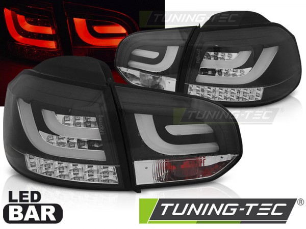 LED Lightbar Rückleuchten für VW Golf 6 (VI) Bj. 08-12 Schwarz