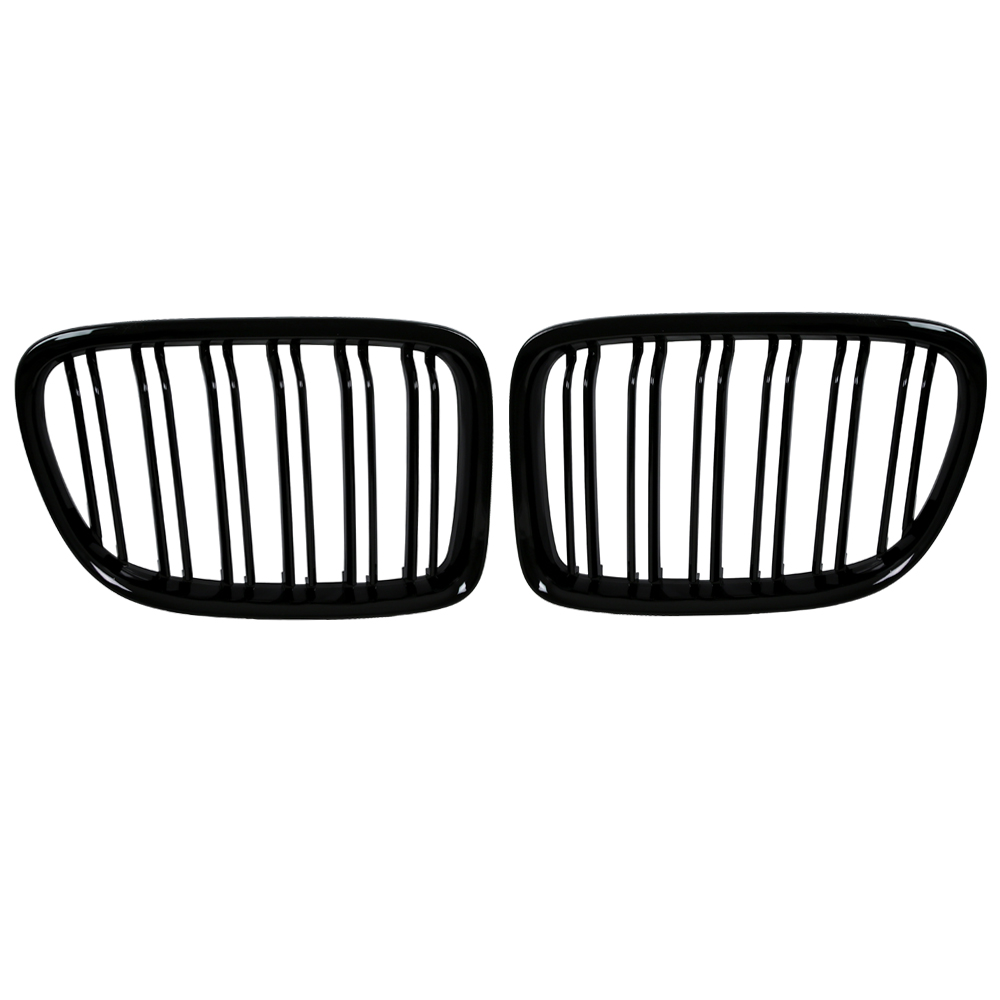 Nieren Kühlergrill Grill für BMW X1 E84 Bj. 09-15 Schwarz Doppelsteg Klavierlack