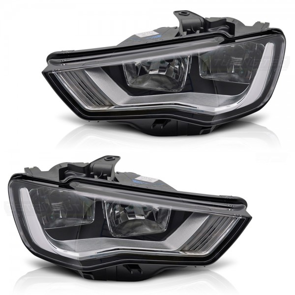 Scheinwerfer Halogen Set für Audi A3 8V Bj. 12-16 Stellmotor DRL H7 H15