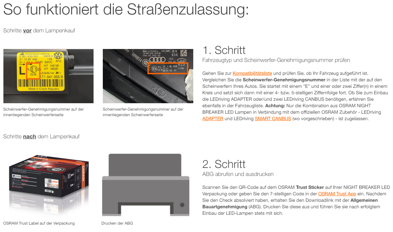 OSRAM NIGHT BREAKER H7 LED SPEED 6000K für Audi A1 8X A1 GB A2 8Z A3 8P 8PA