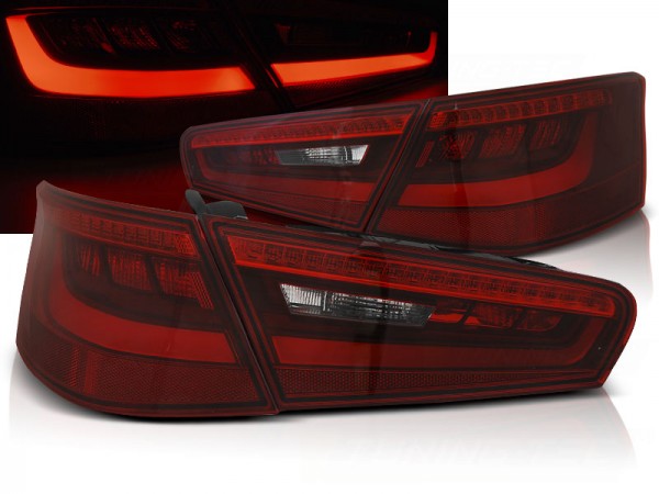 LED Lightbar Rückleuchten für Audi A3 8V Bj. 12-16 Rot/Smoke