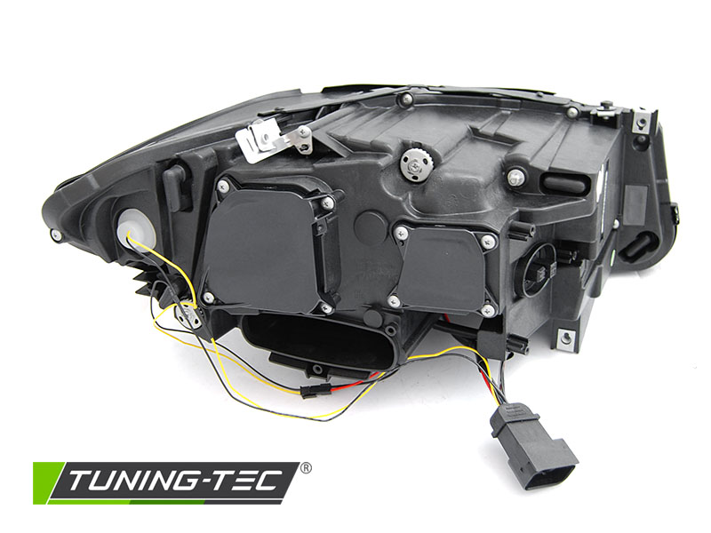 Xenon Scheinwerfer DRL LED Tagfahrlicht für BMW 5er F10 F11 LCI Facelift  Bj. 13-16 Schwarz, Bj. 2013-2016, 5er F10 F11, BMW, Scheinwerfer