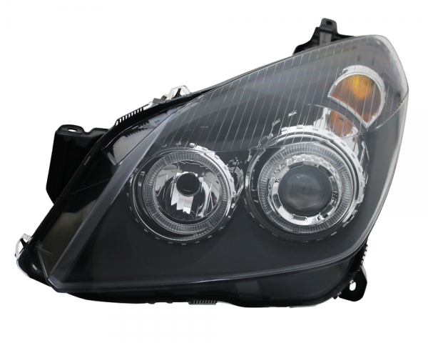 Scheinwerfer Angel Eyes für Opel Astra H Bj. 04-09 Schwarz