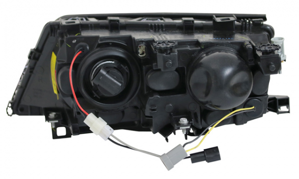 Scheinwerfer LED Angel Eyes für BMW 3er E46 Limo Touring Bj. 01-05 Schwarz