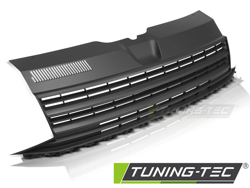 Sportgrill Kühlergrill ohne Emblem für VW T6 Bj. 2015-2019 Schwarz Matt