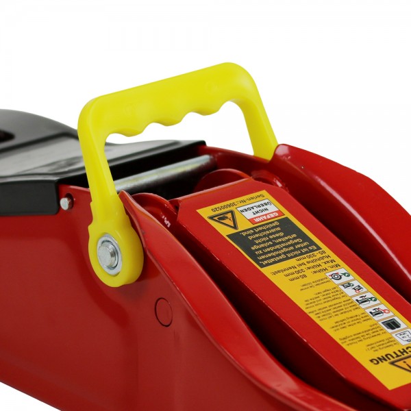 PKW Rangier Wagenheber Rot 8,5cm flach 2T Low Profile tiefergelegte Fahrzeuge