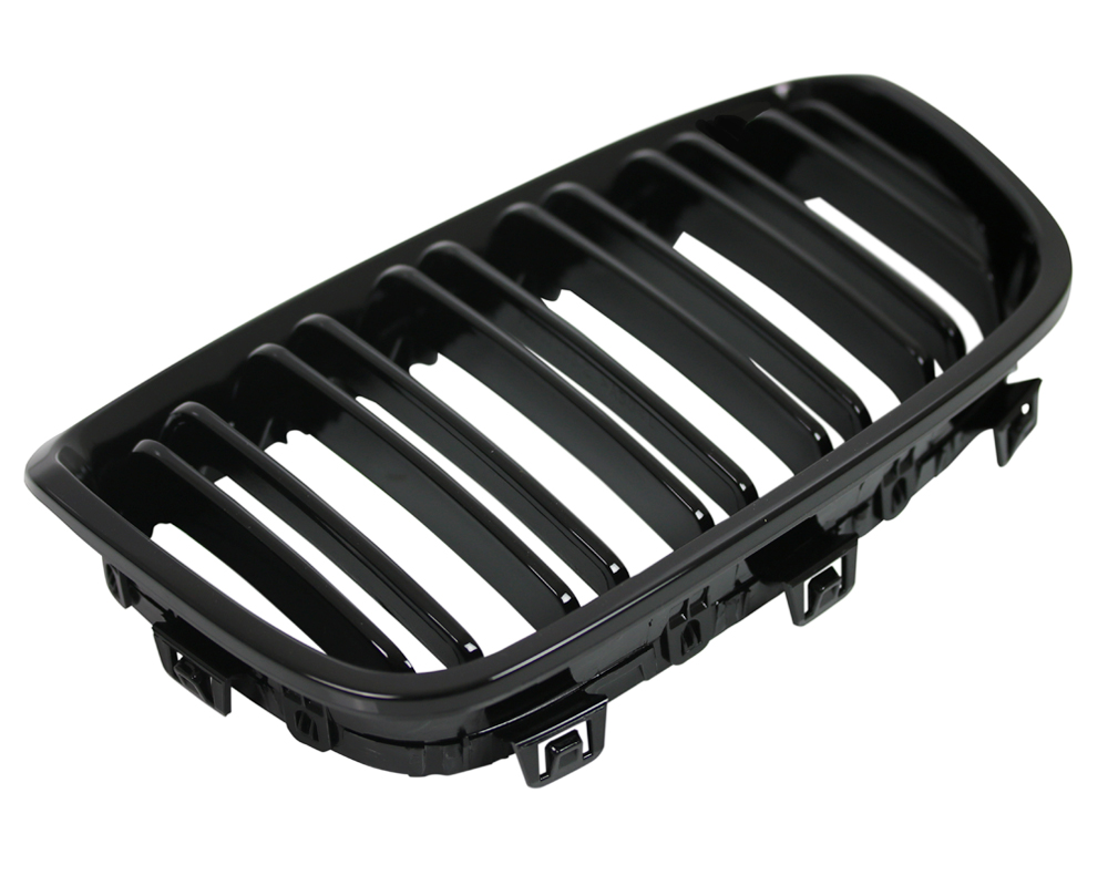 Nieren Kühlergrill 1er für BMW F20 F21 Bj. 2011-2015 Schwarz Klavierlack Doppelsteg