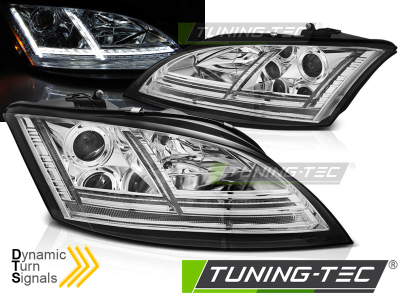 Scheinwerfer DRL LED Tagfahrlicht für Audi TT 8J Bj. 06-10 Chrom