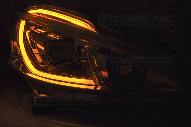 Scheinwerfer LED Tagfahrlicht Optik für Peugeot 208 Bj. 12-15 Schwarz LTI, 208, Peugeot, Scheinwerfer