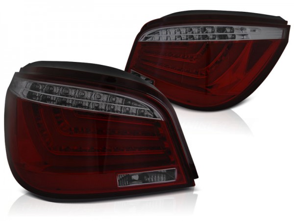 LED Lightbar Rückleuchten für BMW E60 Limo Bj. 03-07 Rot/Smoke