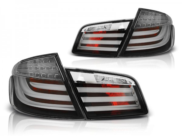 LED Lightbar Rückleuchten für BMW F10 Bj. 10-13 Schwarz LED Blinker