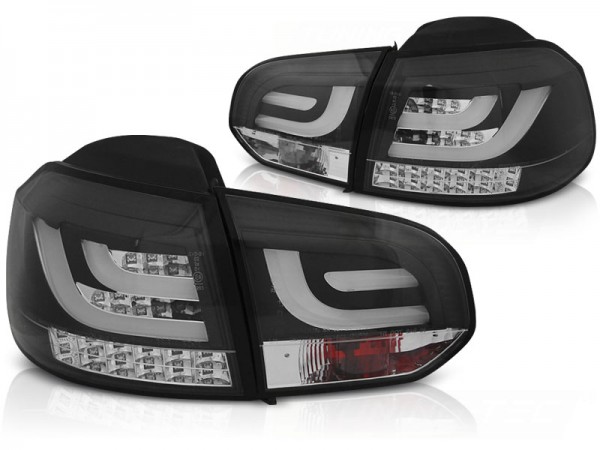 LED Lightbar Rückleuchten für VW Golf 6 (VI) Bj. 08-12 Schwarz