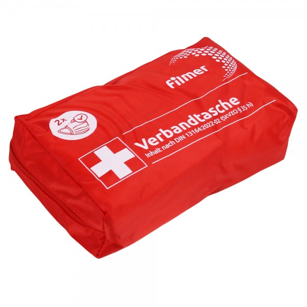 5x Auto Verbandstasche Erste Hilfe Set Verbandskasten KFZ PKW DIN 13164 Rot