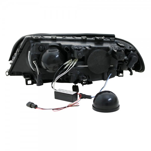 Scheinwerfer CCFL Angel Eyes für BMW 3er E46 Coupe Cabrio Bj. 99-03 Schwarz