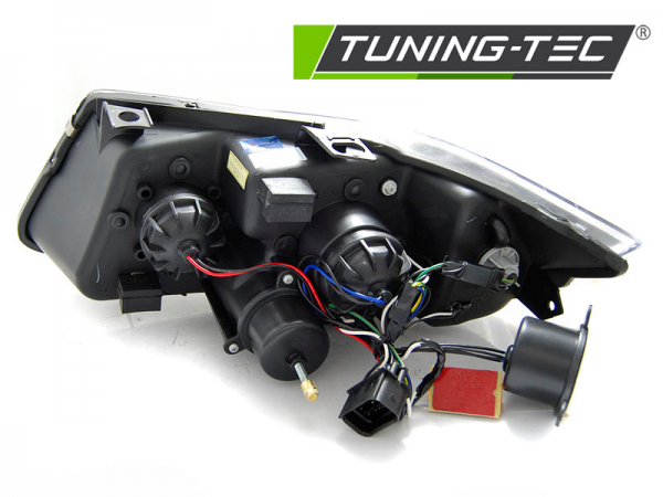 Scheinwerfer 3D Angel Eyes für BMW 3er E90 E91 Bj. 05-08 Chrom mit LED Blinker