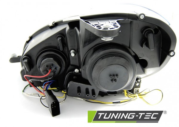 Scheinwerfer LED Tagfahrlicht Optik für Mercedes C-Klasse W204 Bj. 11-15 Chrom