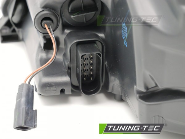 Scheinwerfer Halogen Links für Ford Focus MK2 Bj. 08-10 Schwarz Kurvenlicht