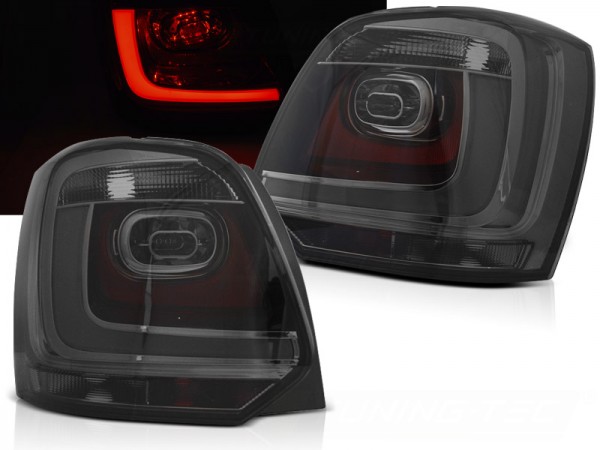 LED Lightbar Rückleuchten für VW Polo 6R Bj. 09-14 Smoke