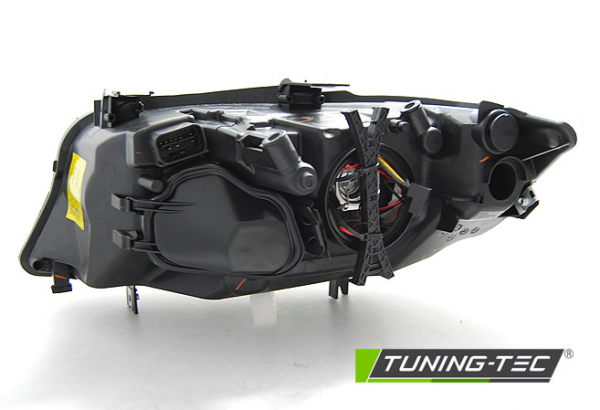 Scheinwerfer LED Angel Eyes für BMW 3er E90 E91 Bj. 05-08 Schwarz mit LED Blinker